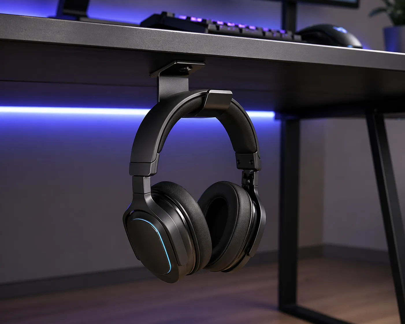 Slimme ruimtebesparing voor een strakke en opgeruimde gaming setup.