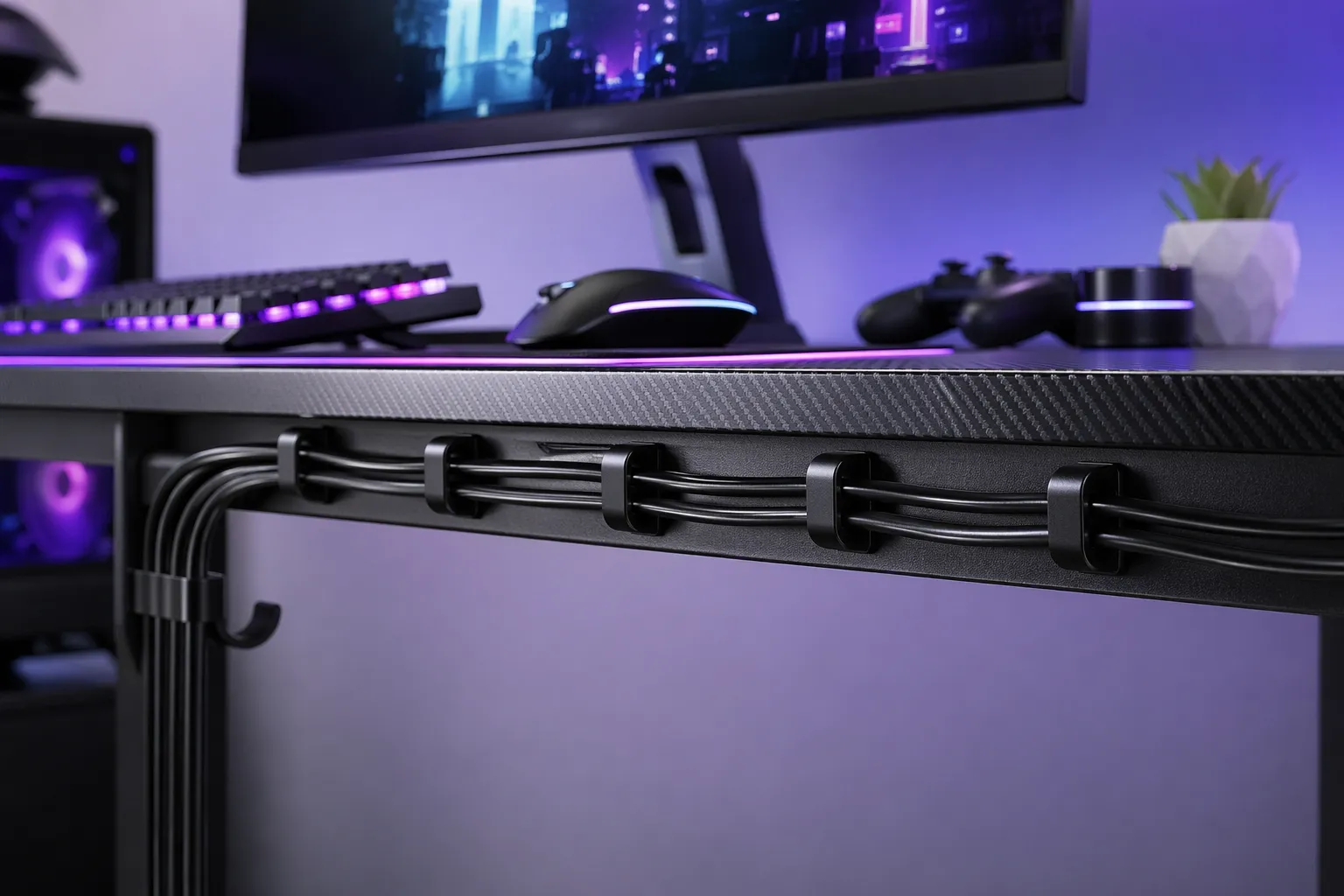 Kleine accessoire, groot verschil voor een strakke en georganiseerde gaming setup.