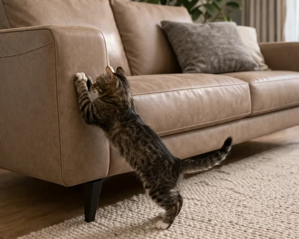 Stevige en slijtvaste meubels die beter bestand zijn tegen kattennagels en dagelijks gebruik.